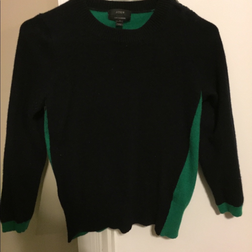 J.Crew cashmere sweater with elbow patches